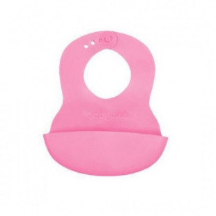 Baby ono előke szilikon puha 835 rózsaszín