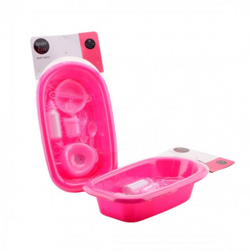 Baby rose fürdető kád kiegészítőkkel