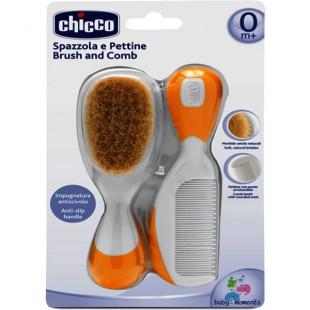 Chicco fésű-kefe szett narancs