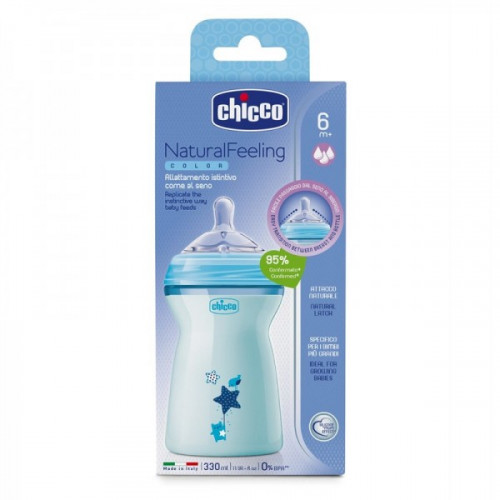 Chicco naturalfeeling cumisüveg blue 330 ml