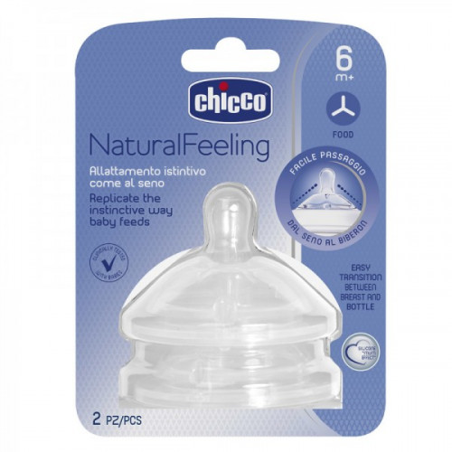 Chicco naturalfeeling etetőcumi 6+ pépes