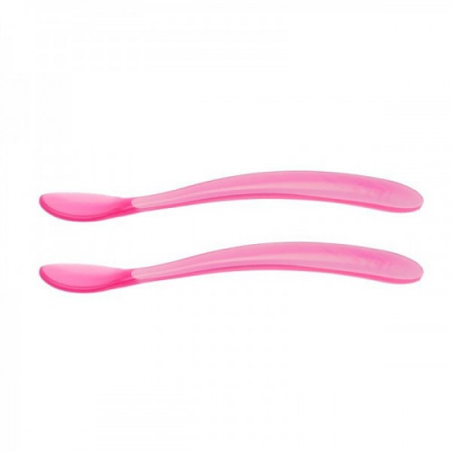 Chicco puha szilikon kanál 2 db-os lány