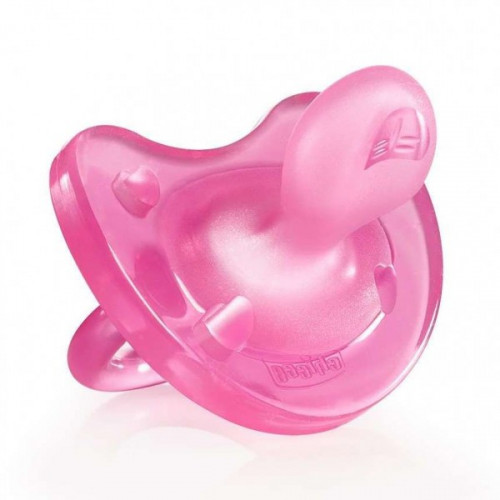 Chicco soft szilikon cumi pink 16-36 hó