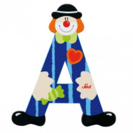 Fa a betű - kék bohóc