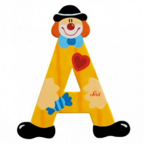 Fa a betű - sárga bohóc