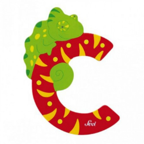 Fa c betű - piros állat