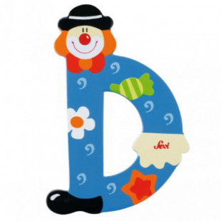 Fa d betű - kék bohóc