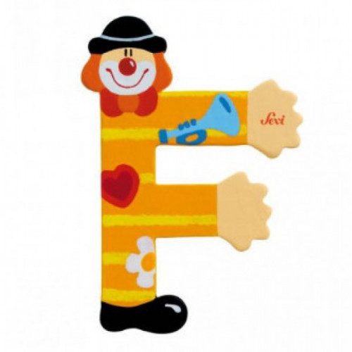 Fa f betű - sárga bohóc