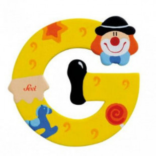 Fa g betű - sárga bohóc