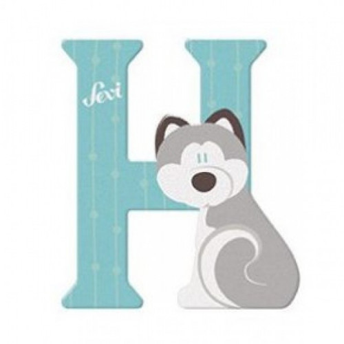 Fa h betű - kék állat