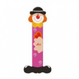 Fa i betű - pink bohóc