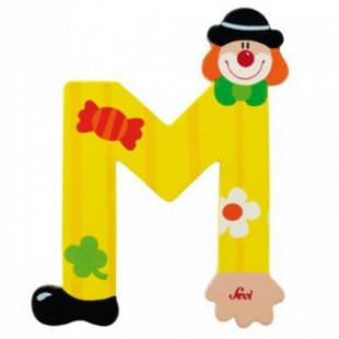 Fa m betű - sárga bohóc