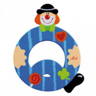 Fa q betű - kék bohóc