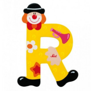 Fa r betű - sárga bohóc