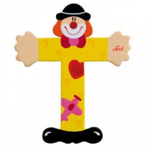 Fa t betű - sárga bohóc