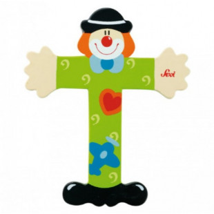 Fa t betű - zöld bohóc