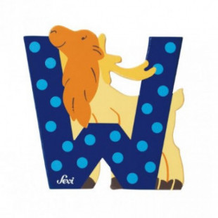 Fa w betű - kék állat