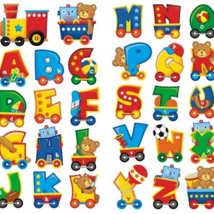 Fali dekor betűk - vonat