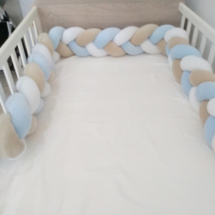 Fonott rácsvédő 210 - fehér-világoskék-bézs