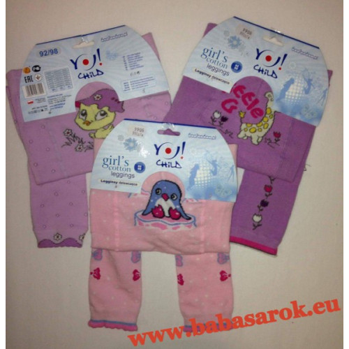 Harisnya lábfej nélkül 92-98 lány mintás