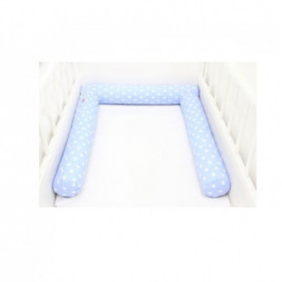 Hengerpárna 3 részes világoskék-fehér csillagok