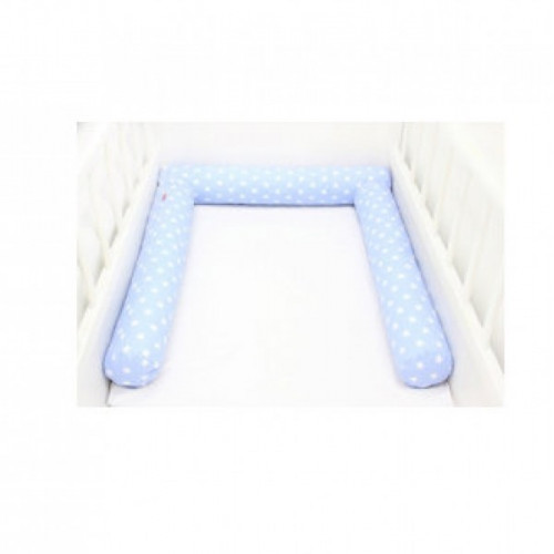 Hengerpárna 3 részes világoskék-fehér csillagok