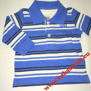 Ido fiú póló galléros kék csíkos