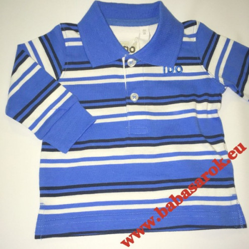 Ido fiú póló galléros kék csíkos