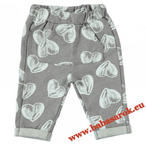 Ido lányka nadrág szürke zsebes szívek