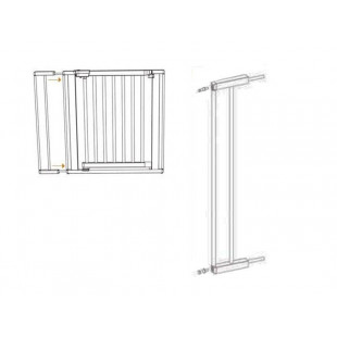 Indowoods lola fém-fa ajtórácshoz toldalék 17 cm