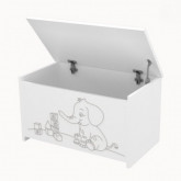 Játéktároló ládika Félix fehér