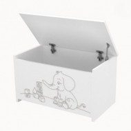 Játéktároló ládika Félix fehér