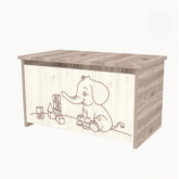 Játéktároló ládika Viki krém-fűz