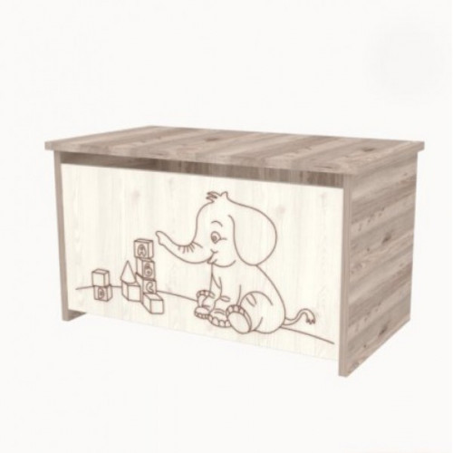 Játéktároló ládika Viki krém-fűz