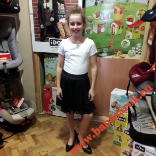 Kids klub lányka ruha fekete-fehér