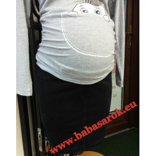 Kismama bársony szoknya sötétkék