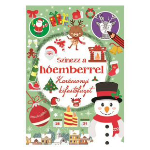 Könyv színezz a hóemberrel