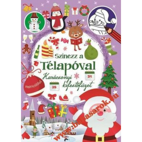 Könyv színezz a télapóval