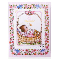 Megérkeztem képeslap rózsaszín