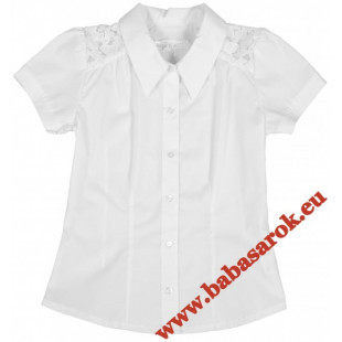 Mikka blúz rövid ujjú csipkebetéttel