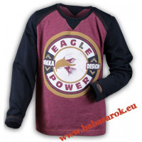 Mikka fiú póló sötétkék-bordó