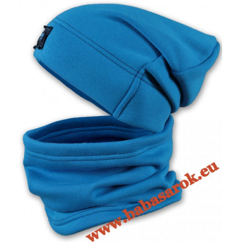 Mikka fiú sapka sállal türkiz