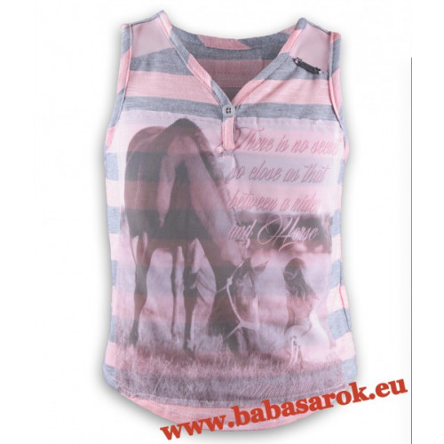 Mikka lányka póló nyári lovas
