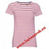 Miles női póló - piros csíkos
