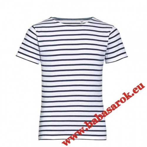Miles póló - kék csíkos