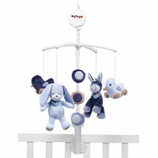 Nattou zenélő kiságyforgó - Alex és Bibou