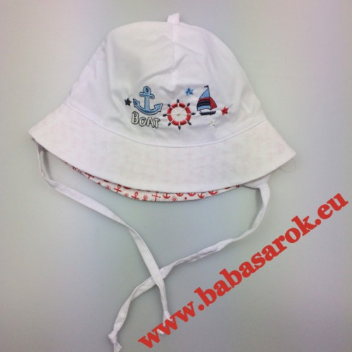 Nyári kalap - boat fehér
