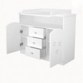 Pelenkázószekrény Félix 106-os fehér-csillagos