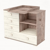 Pelenkázószekrény Viki 107-es krém-fűz