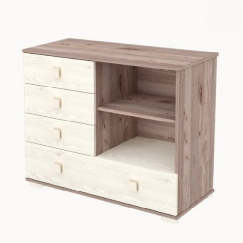 Pelenkázószekrény Viki 107-es krém-fűz